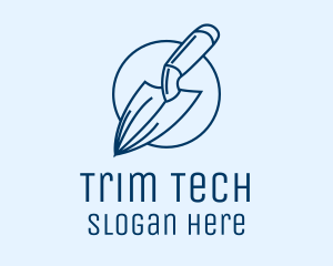 Garden Spade Trowel Tool logo design