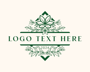 Botanical Flower Bloom Logo