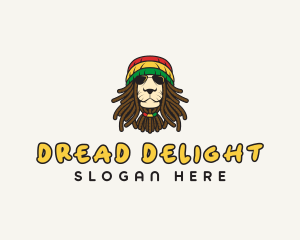 Dreadlocks - Reggae Lion Sunglasses logo design