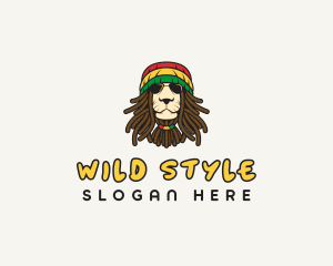 Reggae Lion Sunglasses logo design