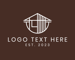 Civil Engineering - Minimalist Architectural House logo design