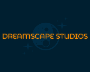 Dream - Moon Glow Wordmark logo design