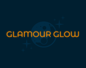 Moon Glow Wordmark logo design