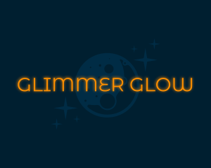 Moon Glow Wordmark logo design