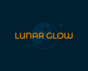 Moon Glow Wordmark logo design