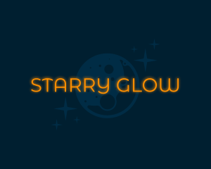 Moon Glow Wordmark logo design