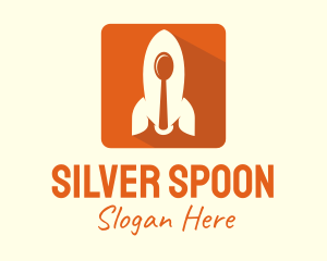 Utensil - Food Rocket Spoon App logo design