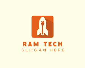 Rocket Spoon App logo design