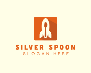 Food Rocket Spoon App logo design