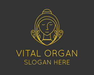 Gold Organic Beauty Wellness  logo design