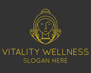 Gold Organic Beauty Wellness  logo design