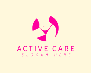 Physiotherapy - Female Sexy Body logo design