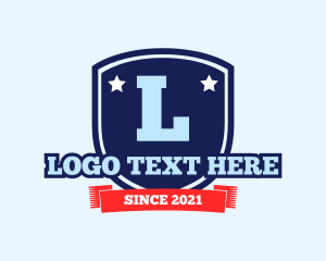 Fraternity - Varsity Shield Lettermark logo design