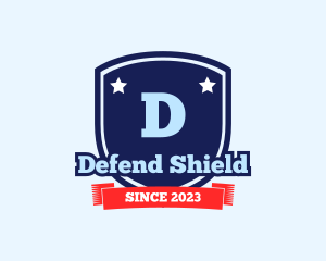 Defend - Varsity Shield Sports College logo design