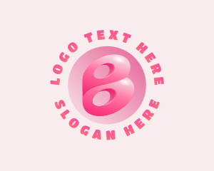 3d - 3D Abstract Beauty Letter B logo design