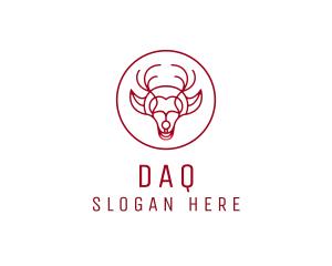 Reindeer Animal Stag  Logo