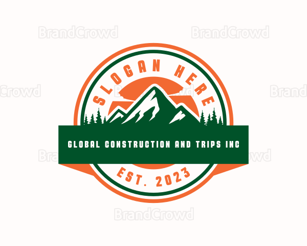 Mountain Tour Travel Logo