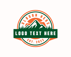 Trail - Mountain Tour Travel logo design