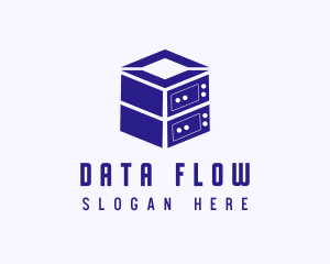 Server Data Technology logo design