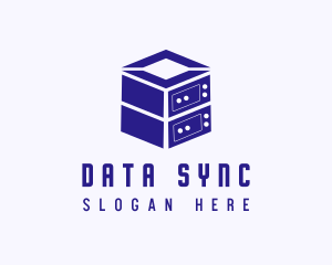 Server Data Technology logo design