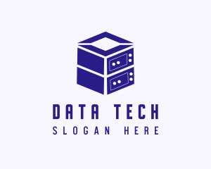 Data - Server Data Technology logo design