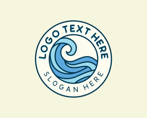 Coast - Waves Coastal Resort logo design