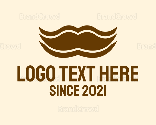 Man Mustache Grooming Logo