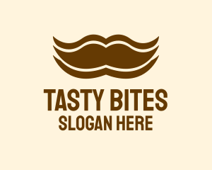 Man Mustache Grooming Logo