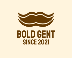 Man Mustache Grooming logo design