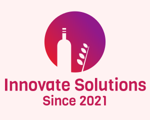 Wine Tasting - Minimalist Organic Wine logo design