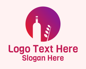 Minimalist Organic Wine Logo