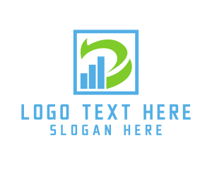 Statistics - Stock Market Letter D logo design