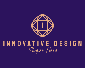 Intricate Cosmic Interior Design logo design