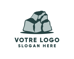 Construction - Green Boulder Stone logo design
