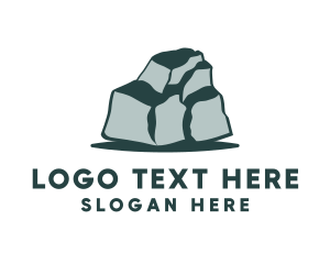 Stone Age - Green Boulder Stone logo design