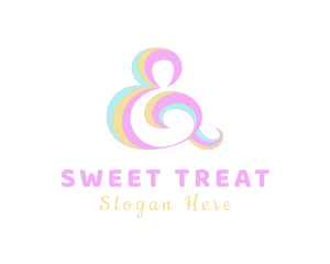 Candy - Candy Ampersand Lettering logo design