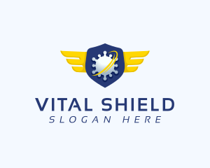 Immunity - Virus Security Wings logo design