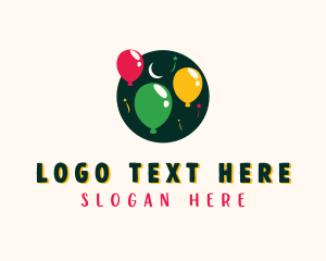 Party Rental - Balloon Party Event logo design