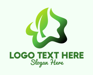 Healthy Food - Green Herbal Star logo design
