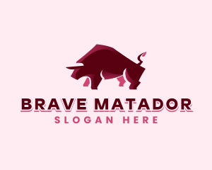 Bull Bison Animal logo design