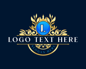 Luxury - Elegant Crown Shield Crest logo design