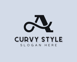 Curvy - Classic Brand Letter A logo design