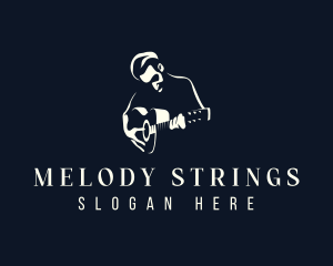 Guitar Instrument Musician  logo design