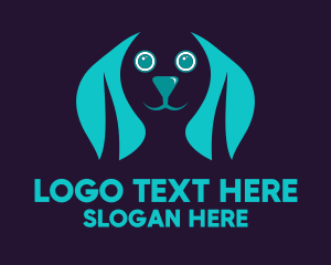 Animal - Happy Dog Face logo design