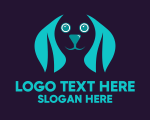 Animal Shelter - Happy Dog Face logo design