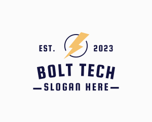 Lightning Bolt Wordmark logo design