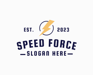 Lightning Bolt Wordmark logo design