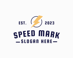 Lightning Bolt Wordmark logo design