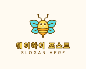 Cute Bee Nursery logo design