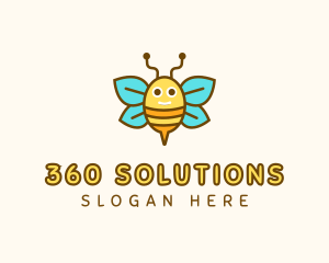 Cute Bee Nursery logo design